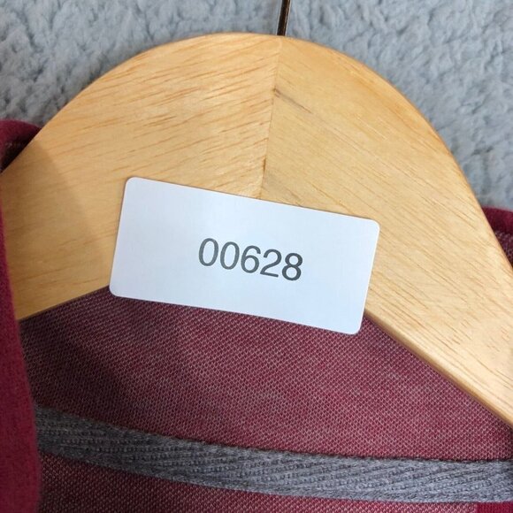 Banana Republic Men's Pullover Long Sleeve Red Plum 1/4 Zip Sweatshirt Size XL - Picture 10 of 10